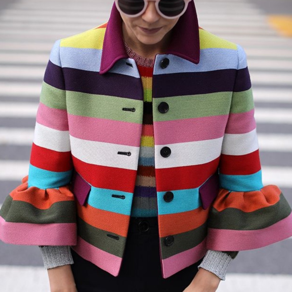 New with tags. XL striped jacket